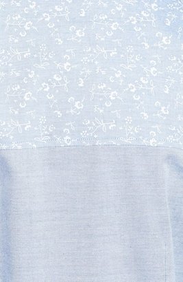 7 Diamonds 'Blue Orchid' Mixed Print Sport Shirt