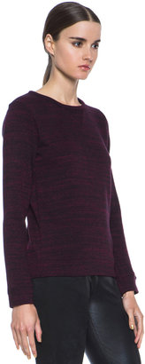 A.P.C. Tweed Knit Sweater in Bordeaux