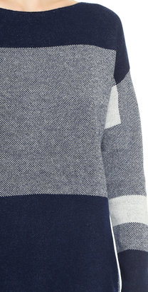 Vince Intarsia Block Sweater