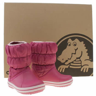 Crocs kids pink winter puff boot girls toddler