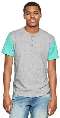 Gap Lived-in colorblock henley