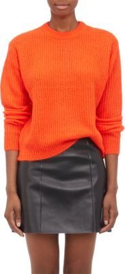Alexander Wang T by Rib-Knit Cropped Pullover