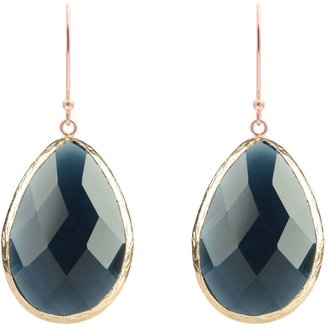 Rosegold Latelita London sapphire single drop earrings