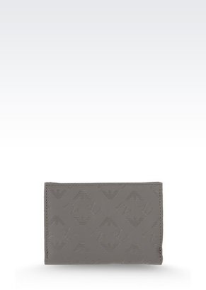 Armani Jeans Tri-Fold Wallet With All Over Logo