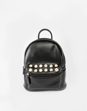 ASOS Mini Studded Backpack - Black