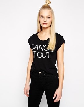 Selected Dance Short Sleeve T-Shirt - black