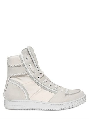 Marc Jacobs Leather & Suede High Top Sneakers