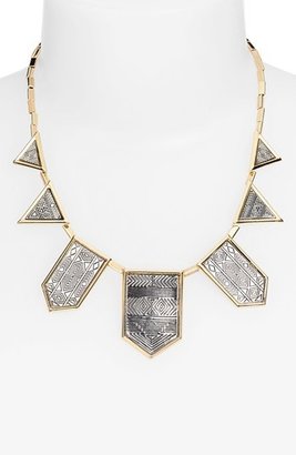 House Of Harlow Engraved Frontal Necklace