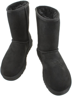 UGG Womens Black Classic Short Leather Boots