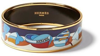 Hermes Luxe Vintage Finds Boat Wide Enamel Bracelet