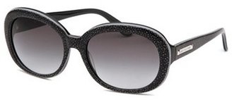 Juicy Couture Women's Oval Black patterned Sunglasses