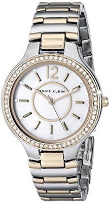 Anne Klein Women's AK/1855MPTT Swarovski Crystal-Accented Bracelet Watch