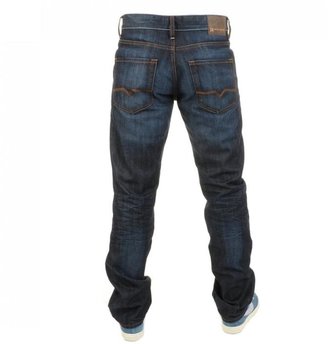 BOSS ORANGE HUGO 25 Zip Jeans Dark Blue