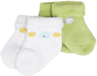 Gerber 2 Pack Terry Socks (Baby) - Green-0-6 Months