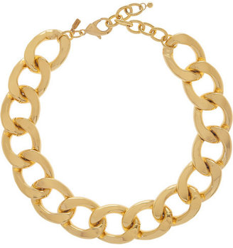 Kenneth Jay Lane Gold-plated chain-link necklace