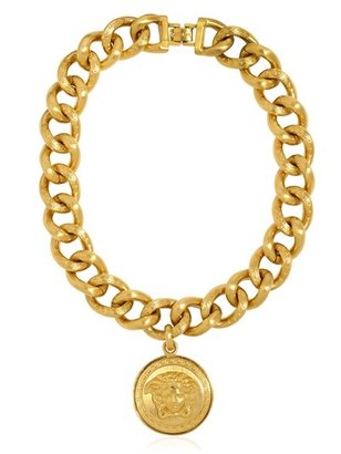 Versace Medusa Gold Plated Metal Necklace