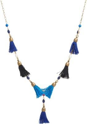 Isabel Marant Jade & Howlite Tassel Necklace