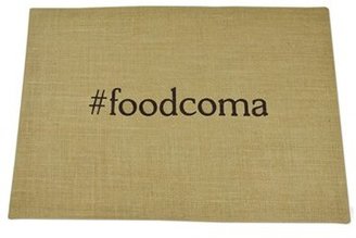 DESIGN IMPORTS '#foodcoma' Burlap Placemat