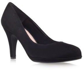 Carvela Black 'alas' suede mid heel court shoes