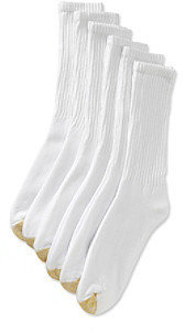 Gold Toe Men's Extended Size 6-Pack Crew Athletic Socks