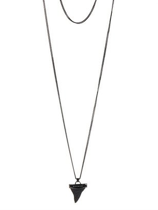 Givenchy Double-chain shark's tooth necklace
