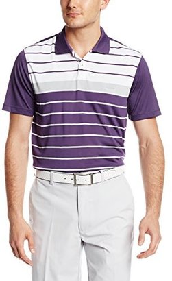Izod Men's Short Sleeve Cliff Side Engineered Stripe Golf Polo