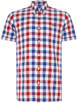 Fred Perry Men's Short sleeve bold gingham shirt