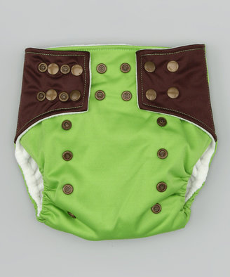Green & Brown Pocket Diaper