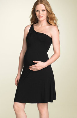 Olian Maternity One Shoulder Dress