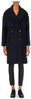 Paul Smith Black Oversized checked coat