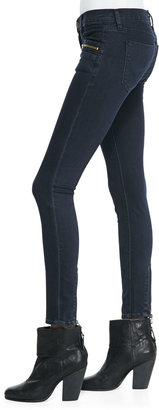 Hudson Chimera Blue Wild Zipper-Detail Skinny Jeans