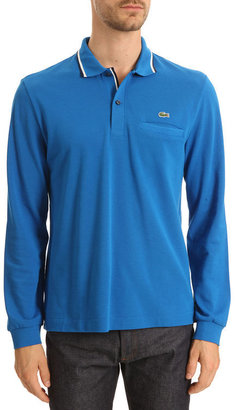 Lacoste ML Blue Polo with Navy and White Trim
