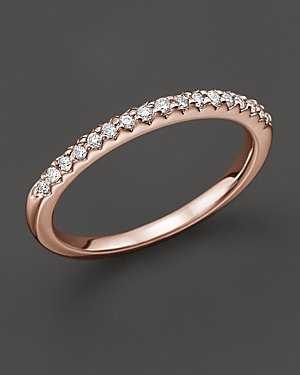 Bloomingdale's Diamond Micro-Pave Ring in 14 Kt. Rose Gold, 0.15 ct. t.w.