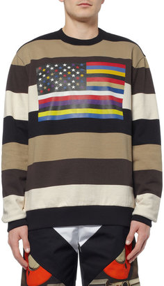 Givenchy Striped Flag-Print Sweatshirt