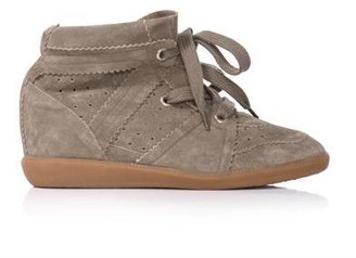Isabel Marant Bobby suede wedge trainers