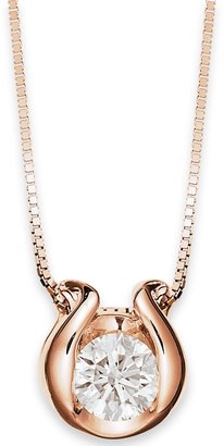 Sirena Sirena Bezel-Set Diamond (1/12 ct. t.w.) Pendant Necklace in 14k Gold