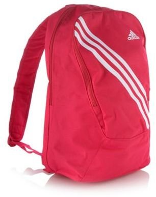 adidas Bright pink striped backpack