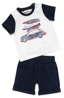 Gucci Infant's Two-Piece Surf Tee & Shorts Set
