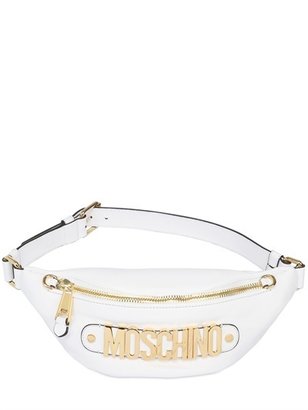 Moschino Logo Lettering Leather Belt Pack