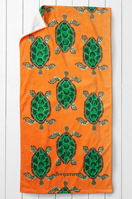 Lands' End Kids' Turtles Velour Graphic Towel