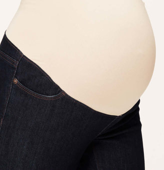 LOFT Petite Maternity Boot Cut Jeans in Dark Rinse Wash