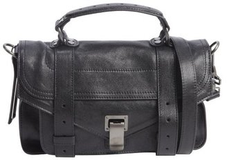 Proenza Schouler black leather tiny 'PS1'satchel