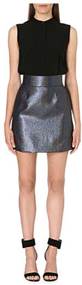 Victoria Beckham Victoria Crepe and metallic dress