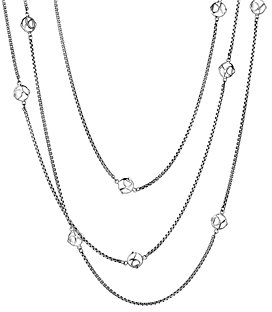 David Yurman Dy Logo Six-Station Chain Necklace, 72