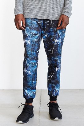Elwood Blue Marble Tapered Jogger Pant