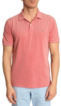 Gant Red Marl Contrasting Collar Polo Shirt