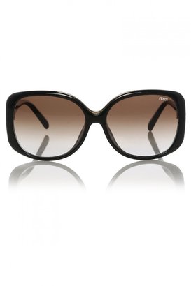 Fendi Logo Square Frame Sunglasses