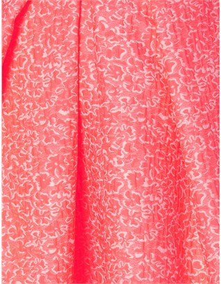 CALLA Fluoro Coral Jacquard Midi Skirt
