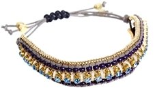 Pieces Kamma Multicoloured Bracelet - Gold