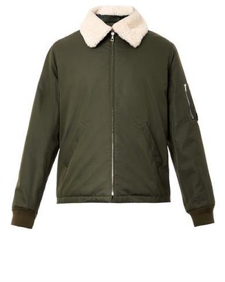 A.P.C. Hunter shearling-collar bomber jacket